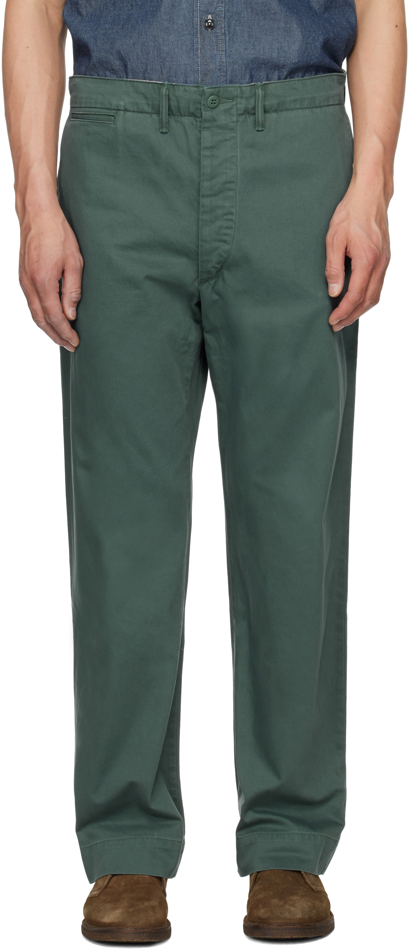 Green Field Chino Trousers