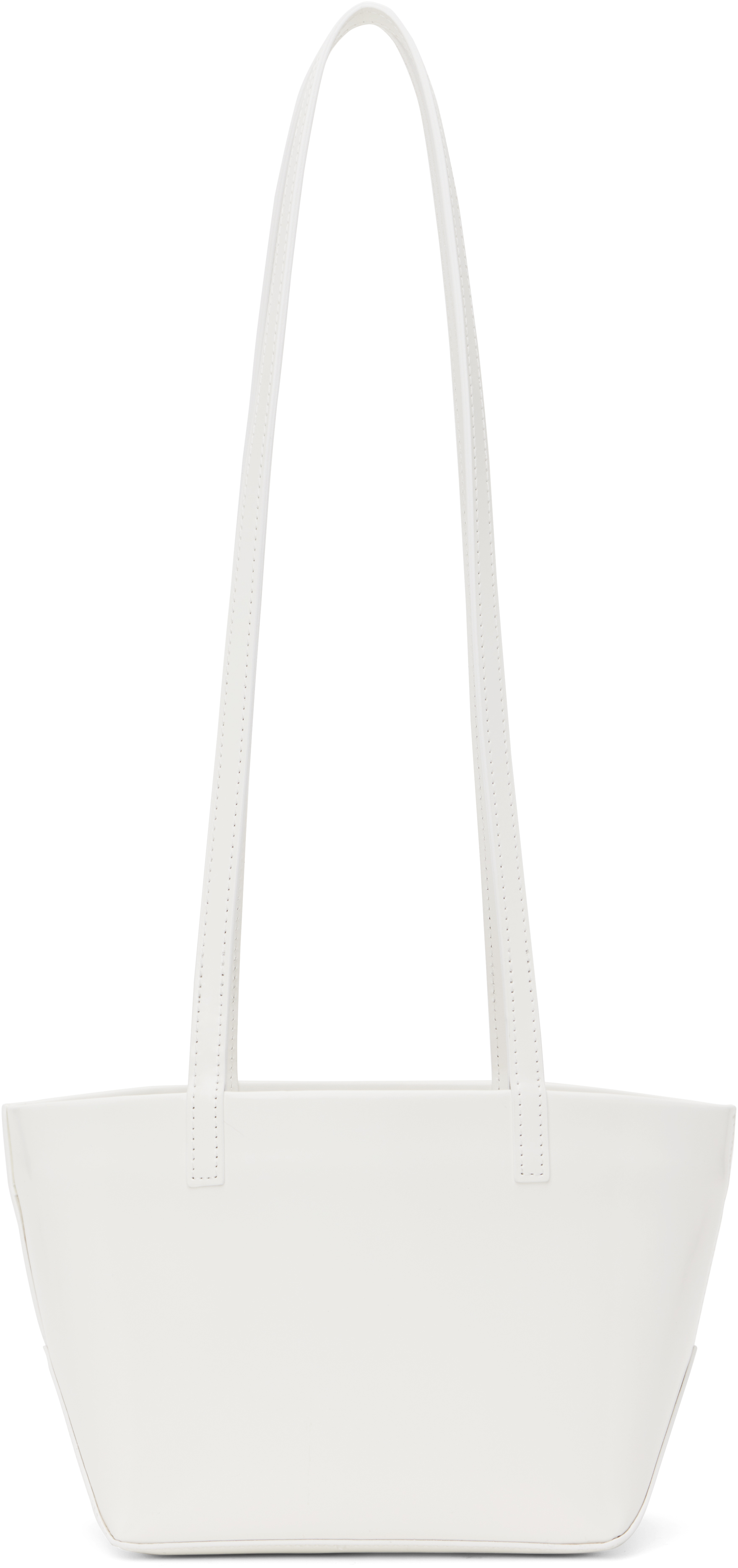 White Mini Square Leather Bag