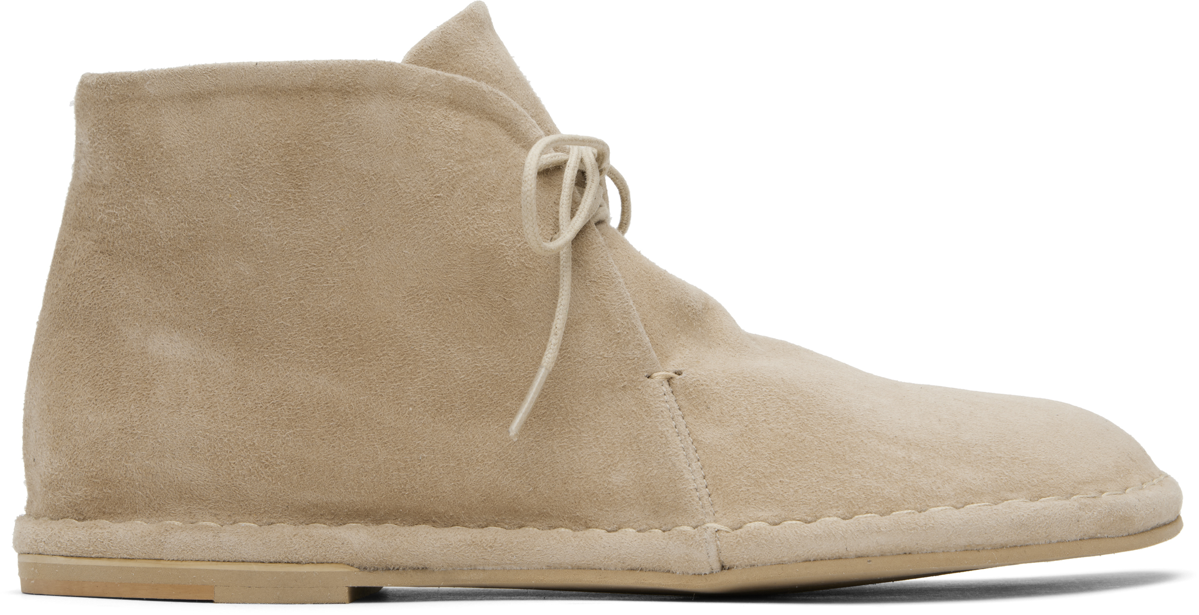 Beige Suede Desert Boots