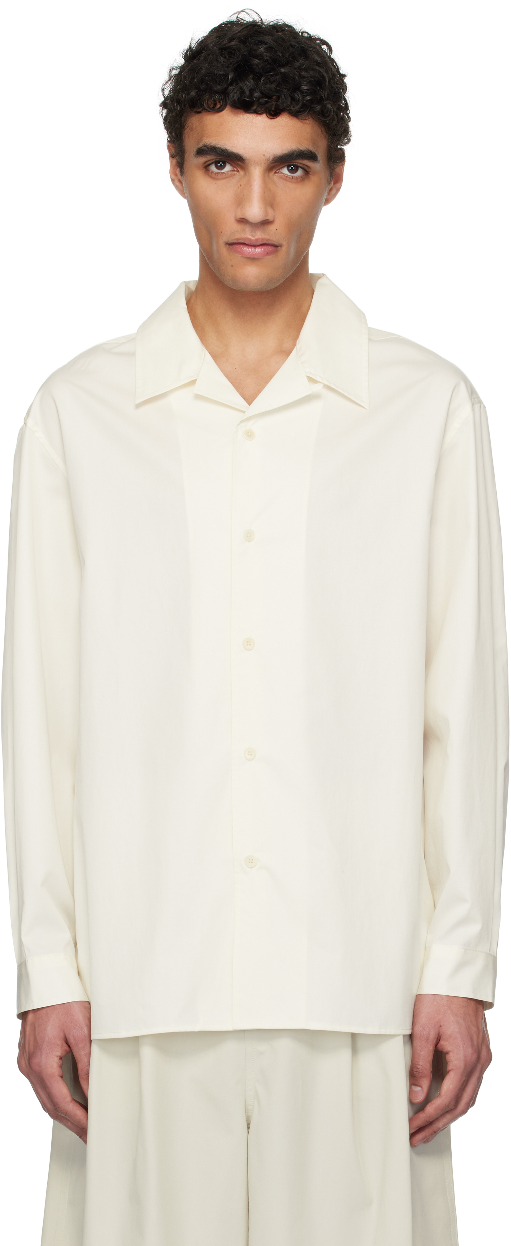 Off-White Open Collar Shirt