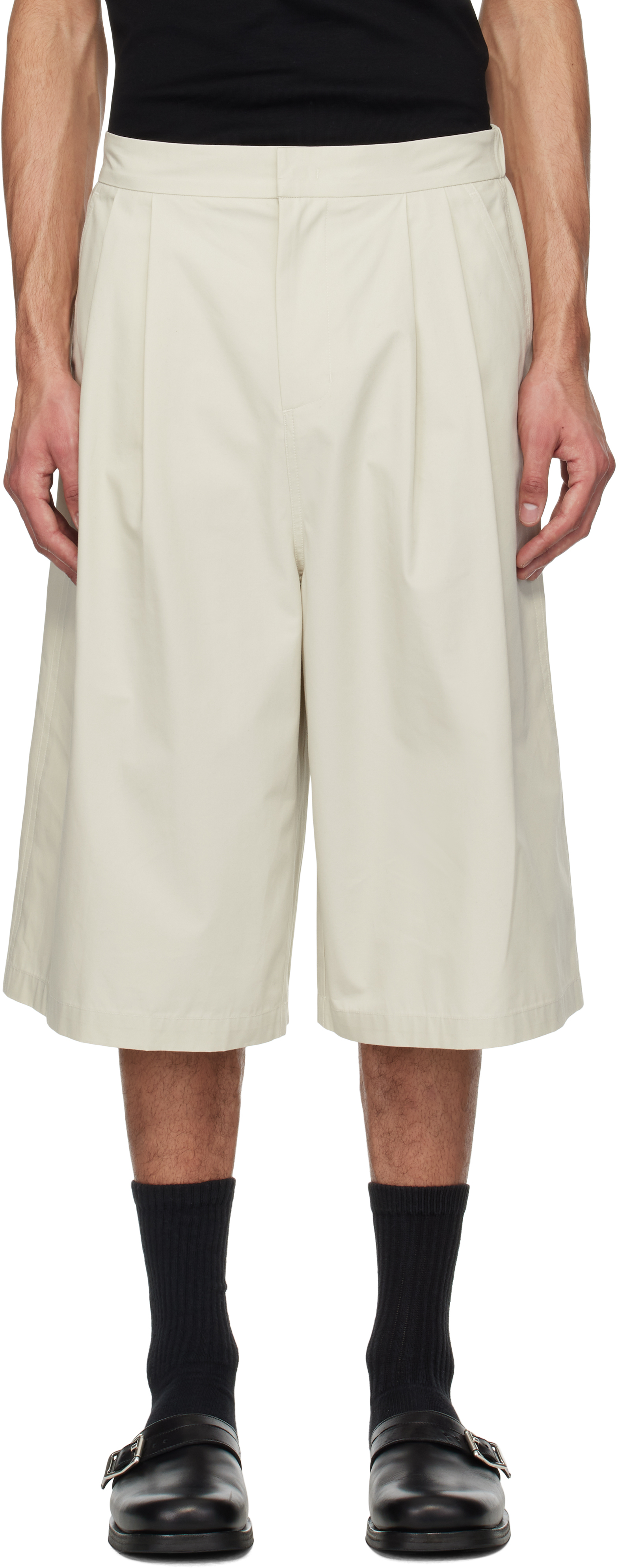 Off-White Two Tuck Wide Shorts