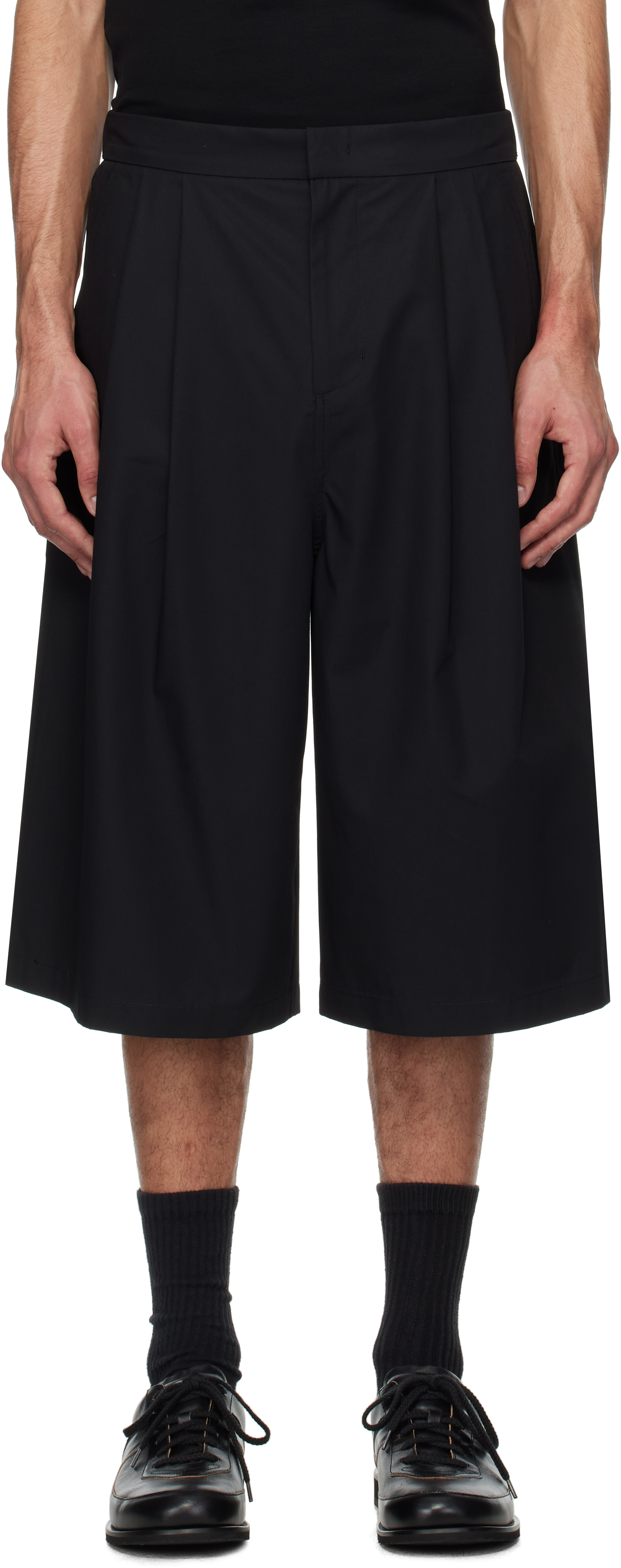 パンツ AMOMENTO 24SS two tuck wide shorts AMOMENTO JP