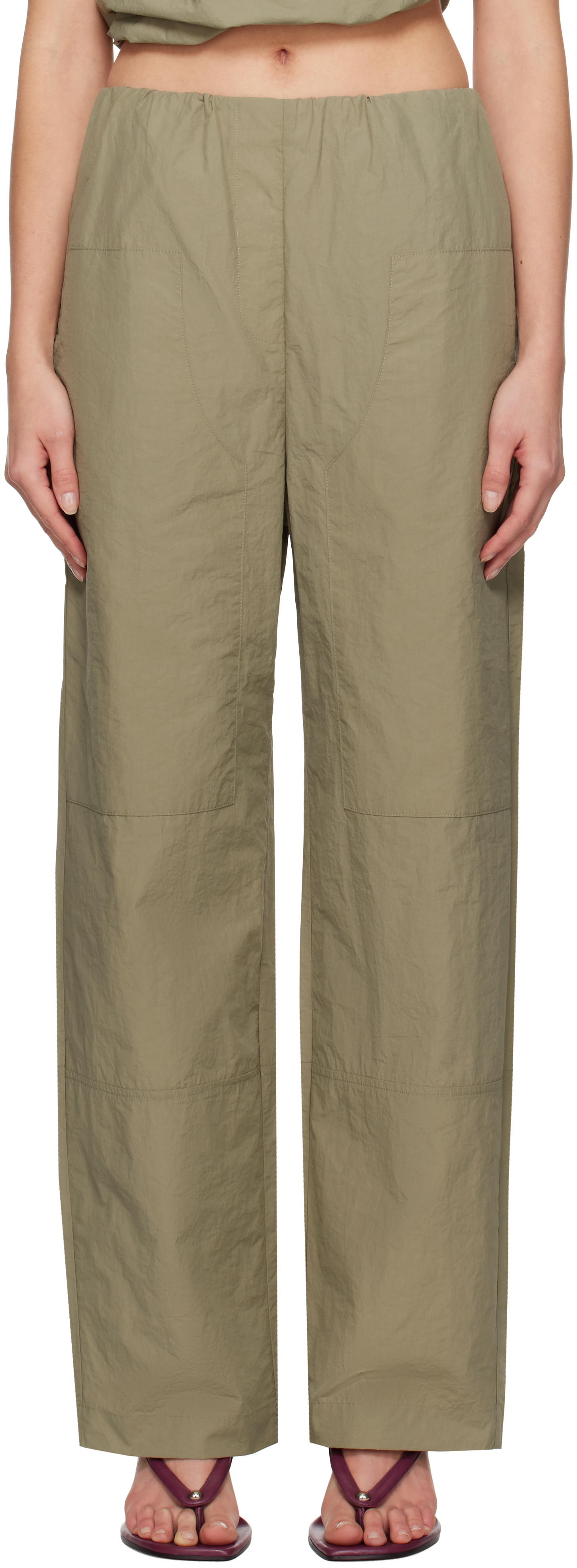 Khaki Cocoon Trousers