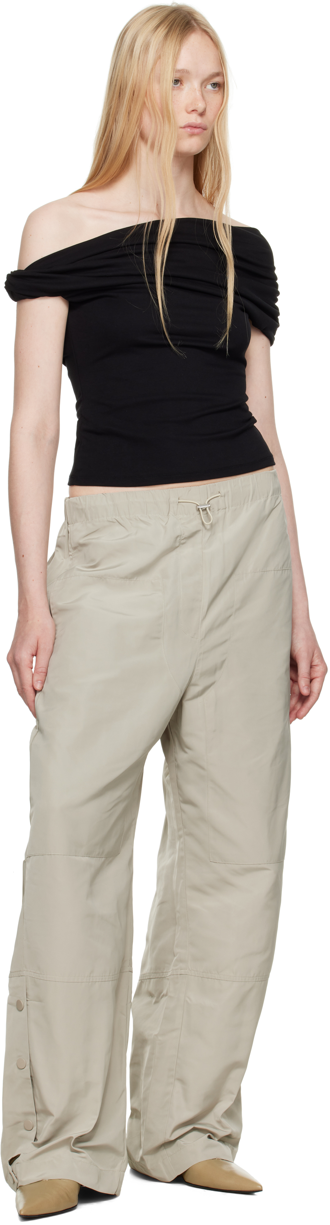 Paris Georgia Khaki Elemental Ida Top In Fog