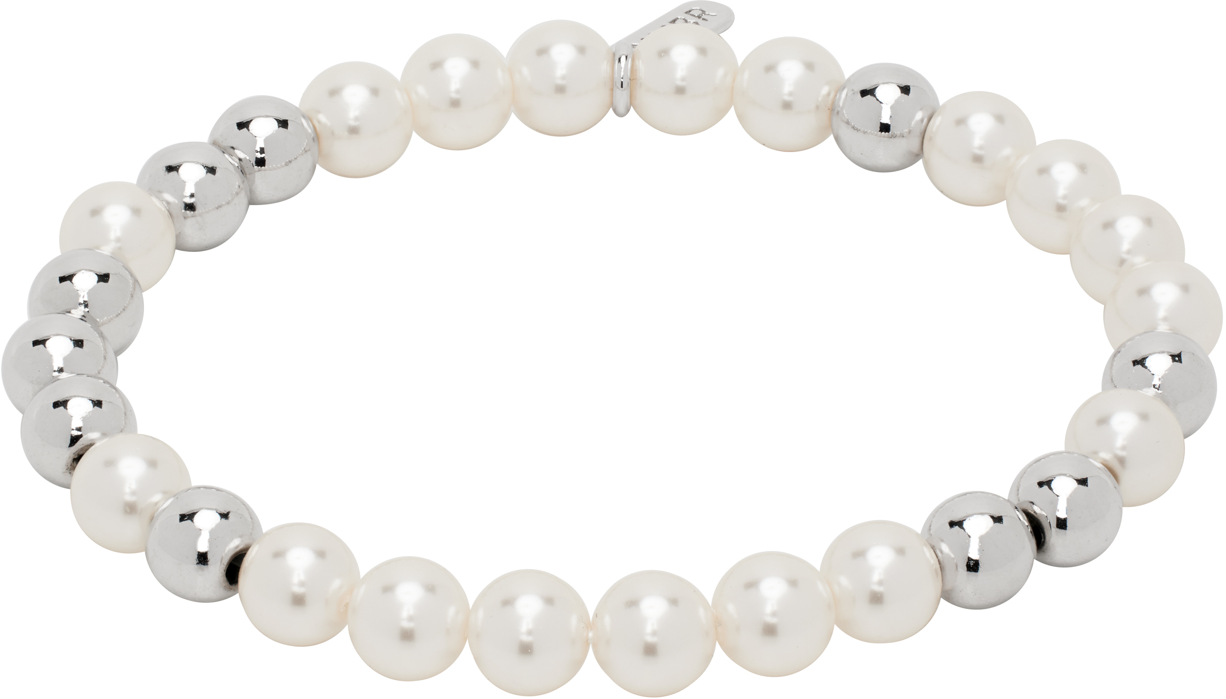 Silver 
White #9905 Bracelet