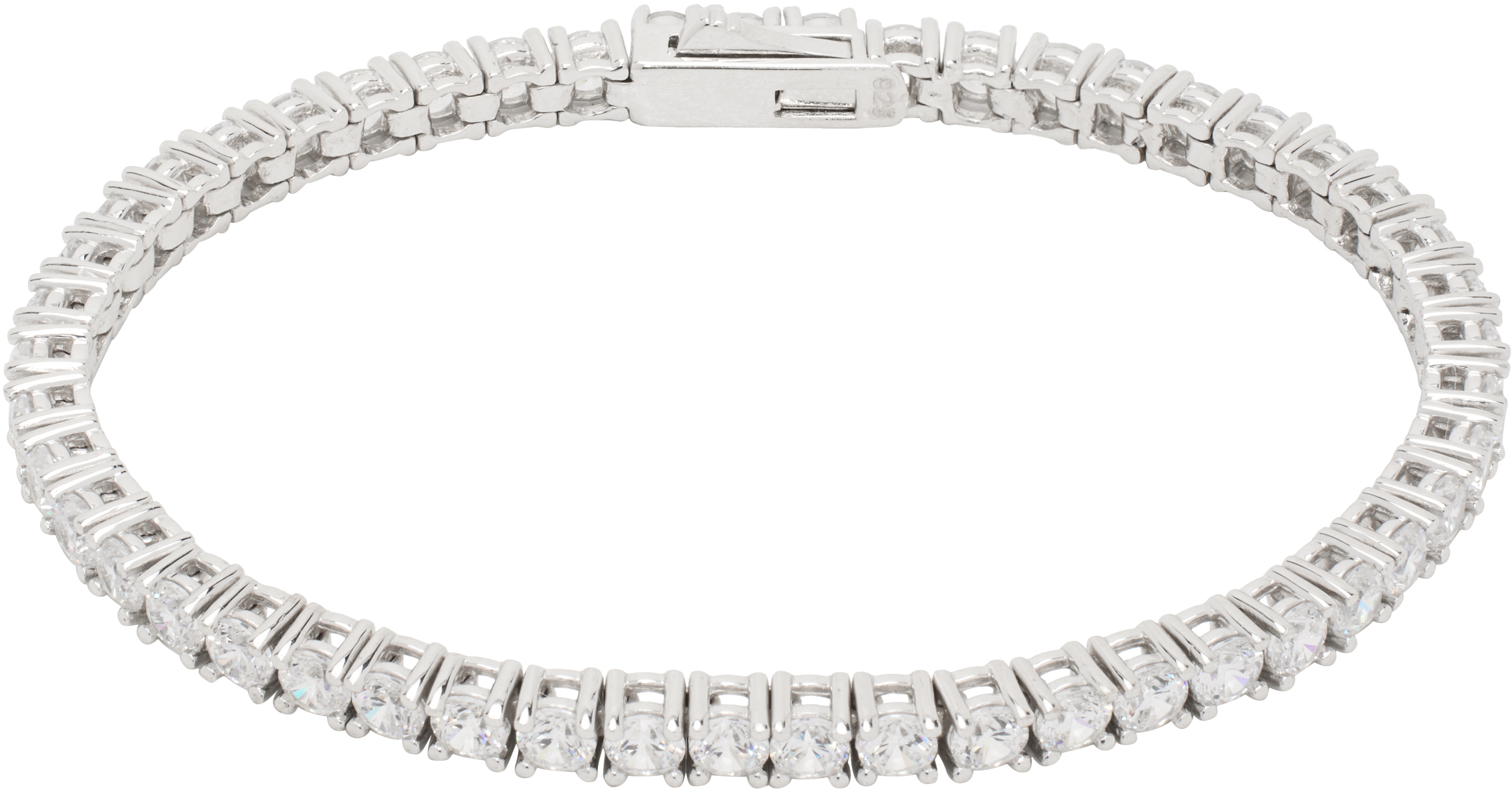 Numbering Silver #3924 Bracelet In White