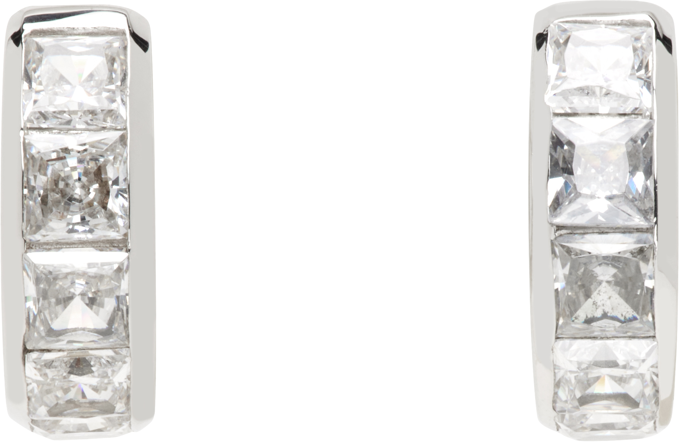 【関税込み】Numbering シルバー #3153 ピアス Numbering: シルバー #3153 ピアス | SSENSE 日本