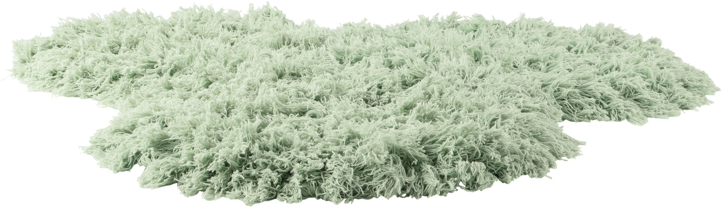 Mush Studios Ssense Exclusive Blue Poof Shag Rug In Light Blue