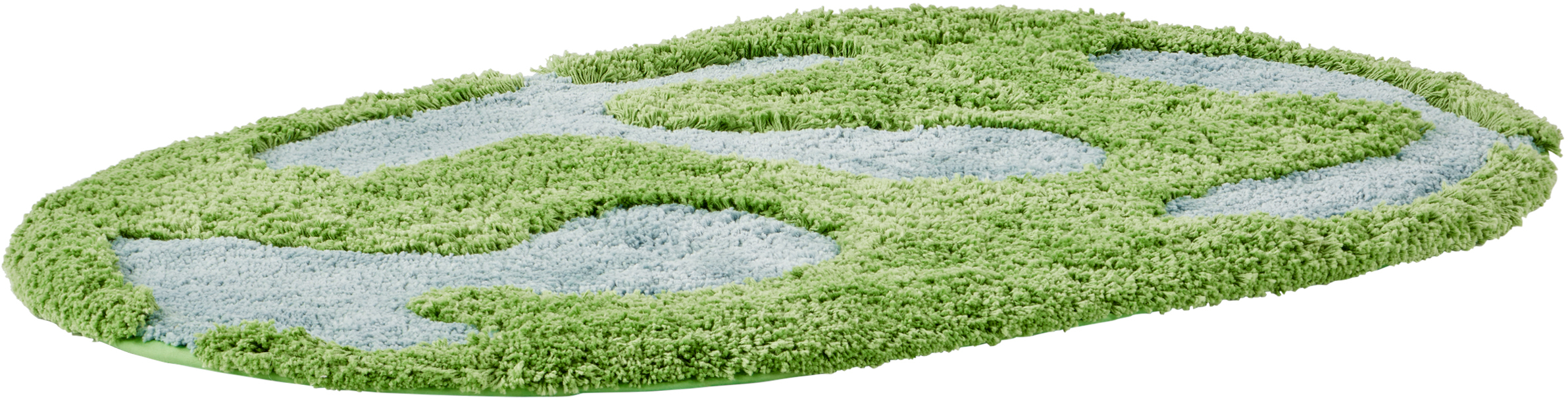 Mush Studios Green & Blue Doma Bath Mat In Greenhouse