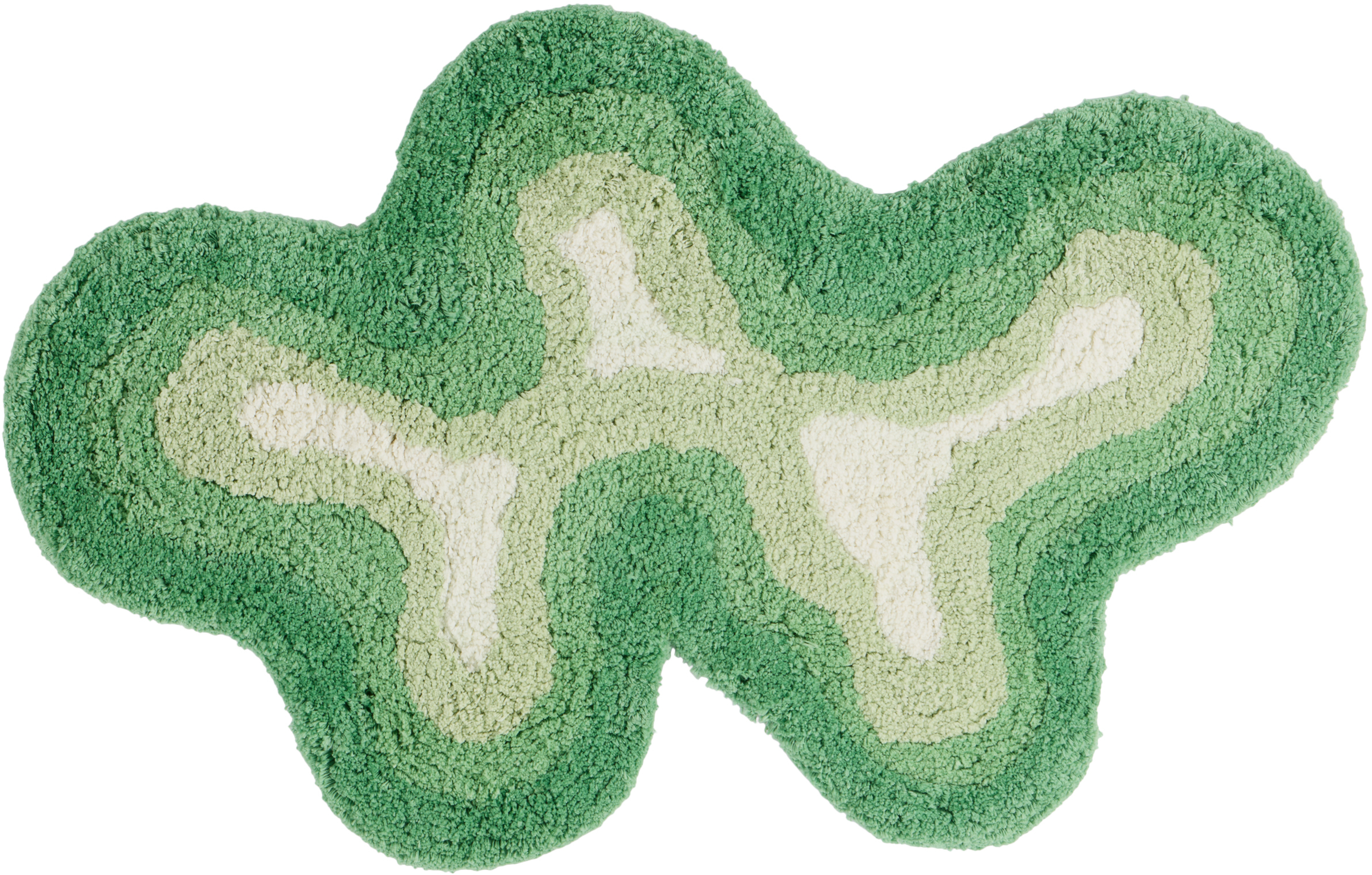 Mush Studios Green Rumpy Bath Mat In Green