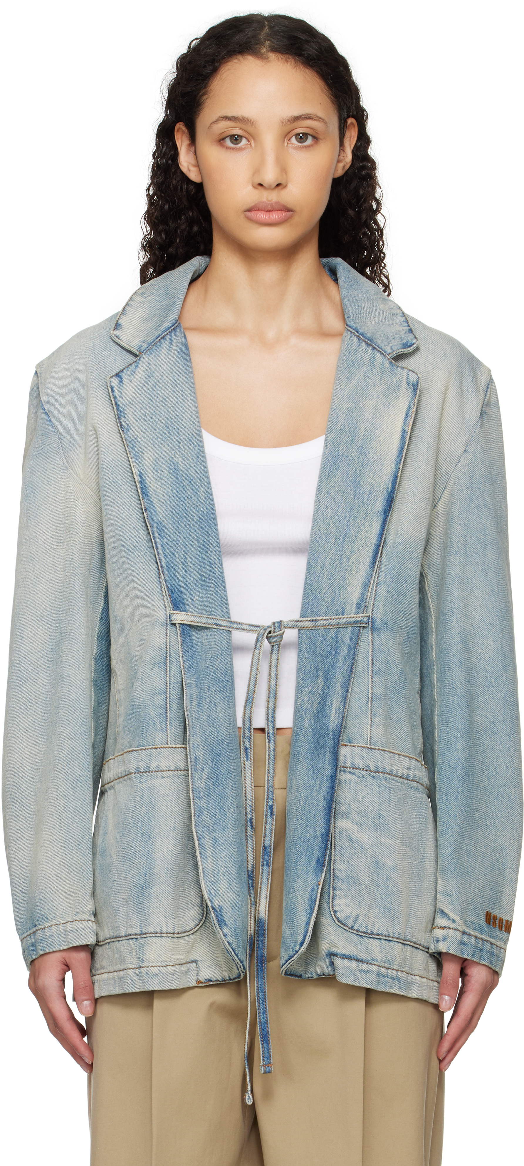 Blue Faded Denim Jacket