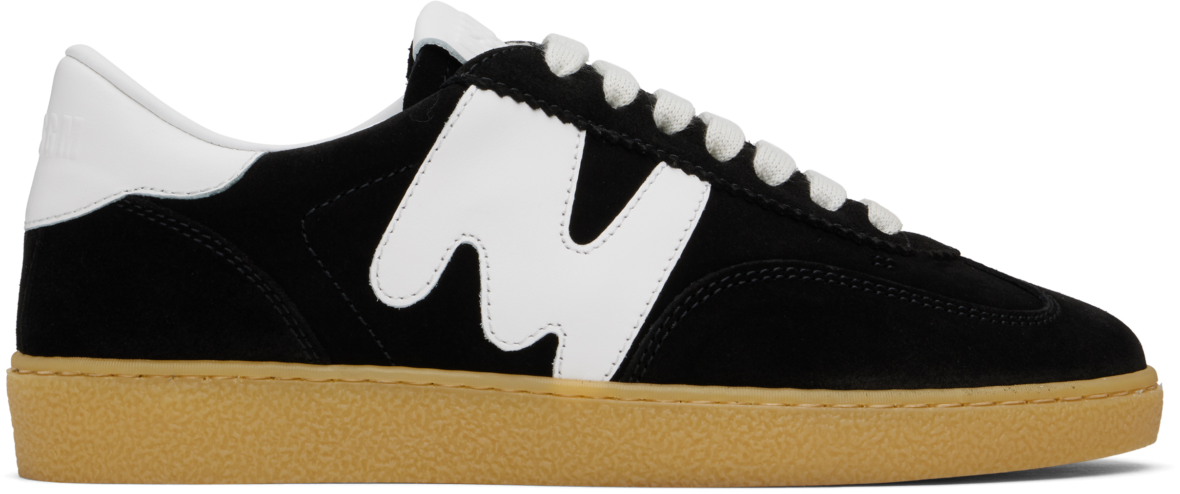 Black Retro Sneakers by MSGM on Sale