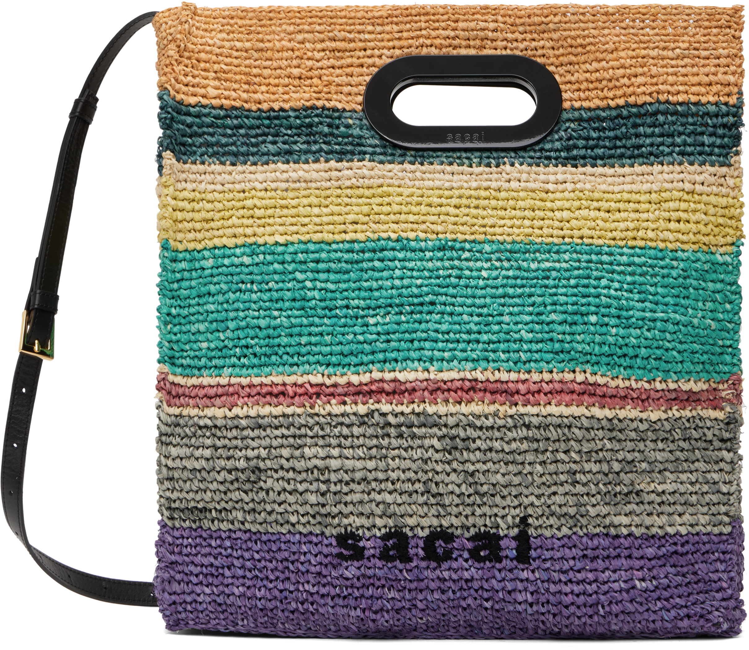 Multicolor Raffia New Shopper Medium Bag