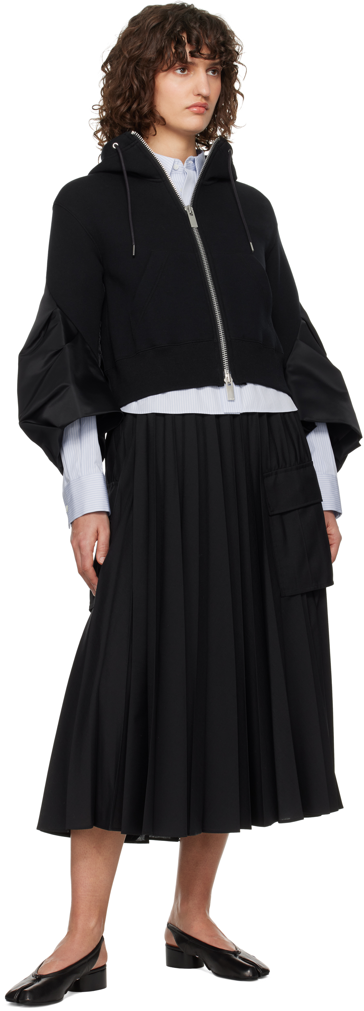 【美品】sacai Thomas Mason Suiting Dress 中古・古着通販】sacai (サカイ) Thomas Mason Cotton Poplin x