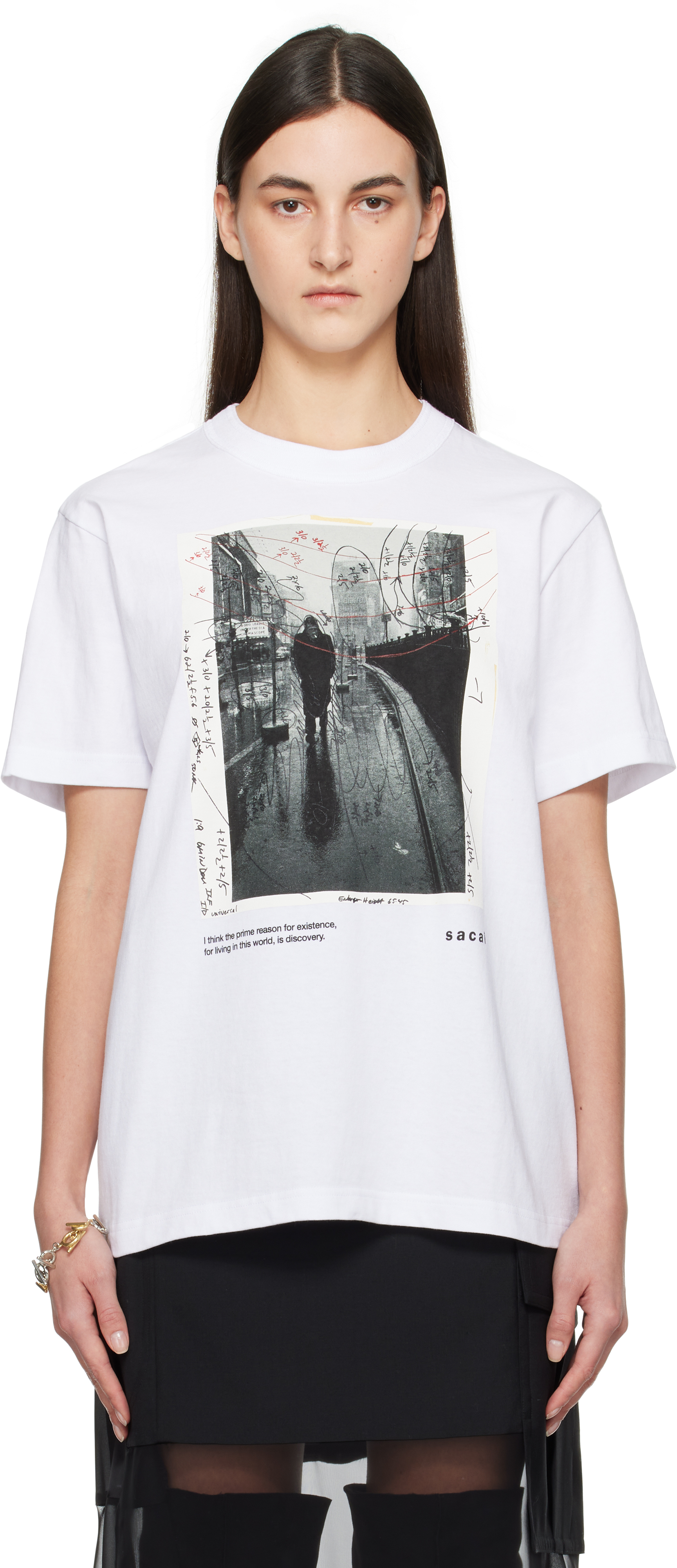sacai: ホワイト James Dean Tシャツ | SSENSE 日本 sacai: ホワイト James Dean Tシャツ | SSENSE 日本