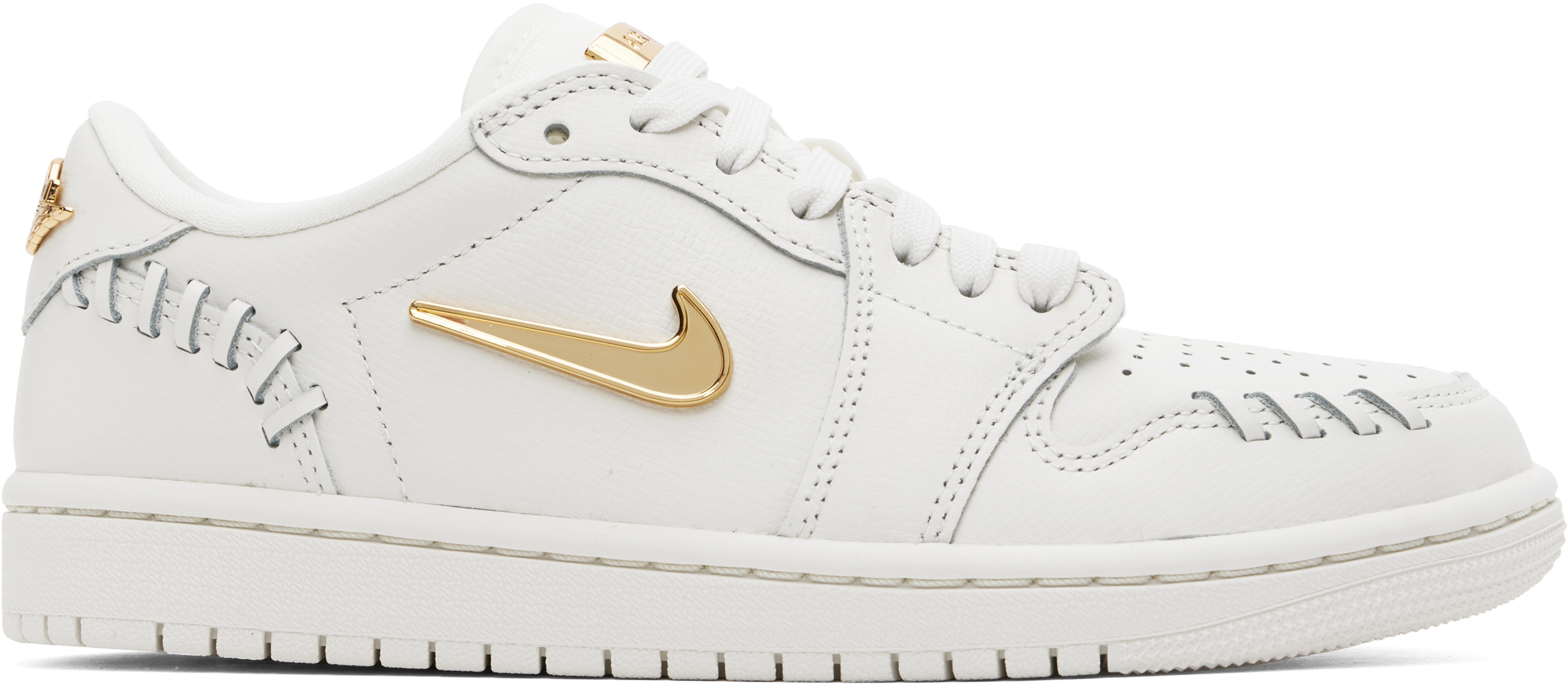 White Air Jordan 1 Low Method of Make Sneakers