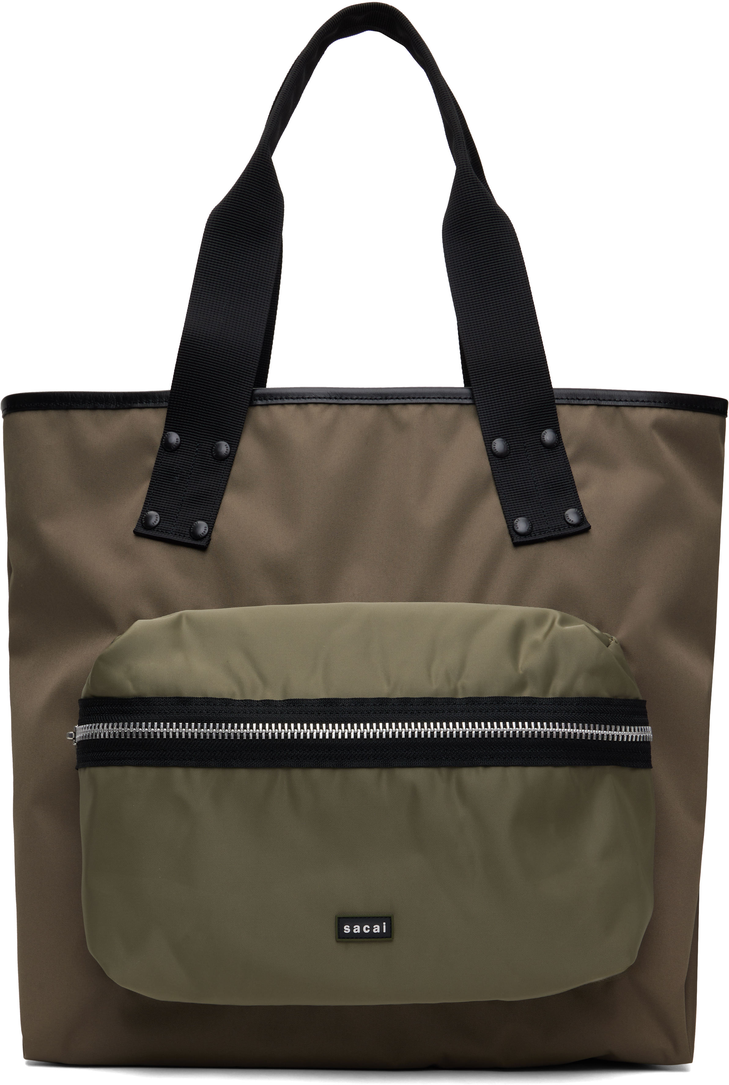 Taupe Pocket Large Tote