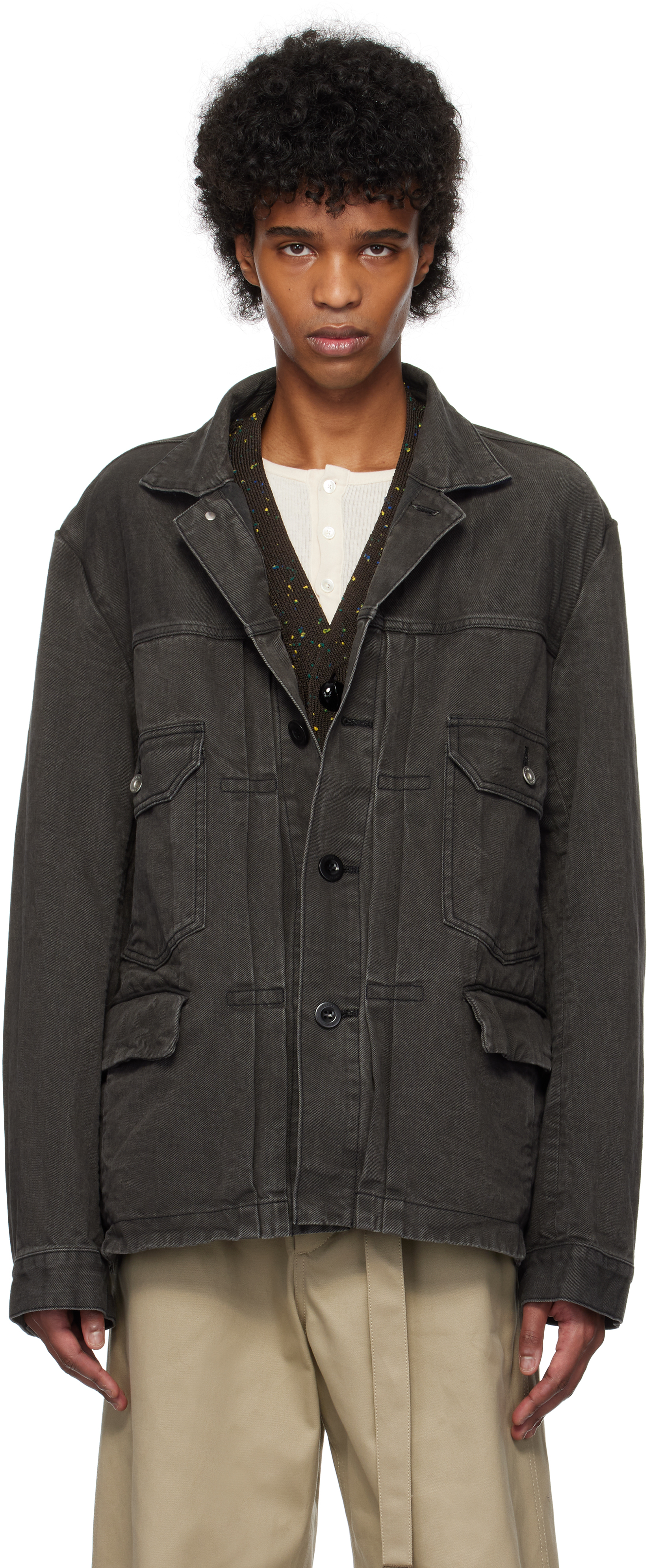 Sacai メンズ デニムジャケット | SSENSE 日本 Sacai メンズ デニムジャケット | SSENSE 日本