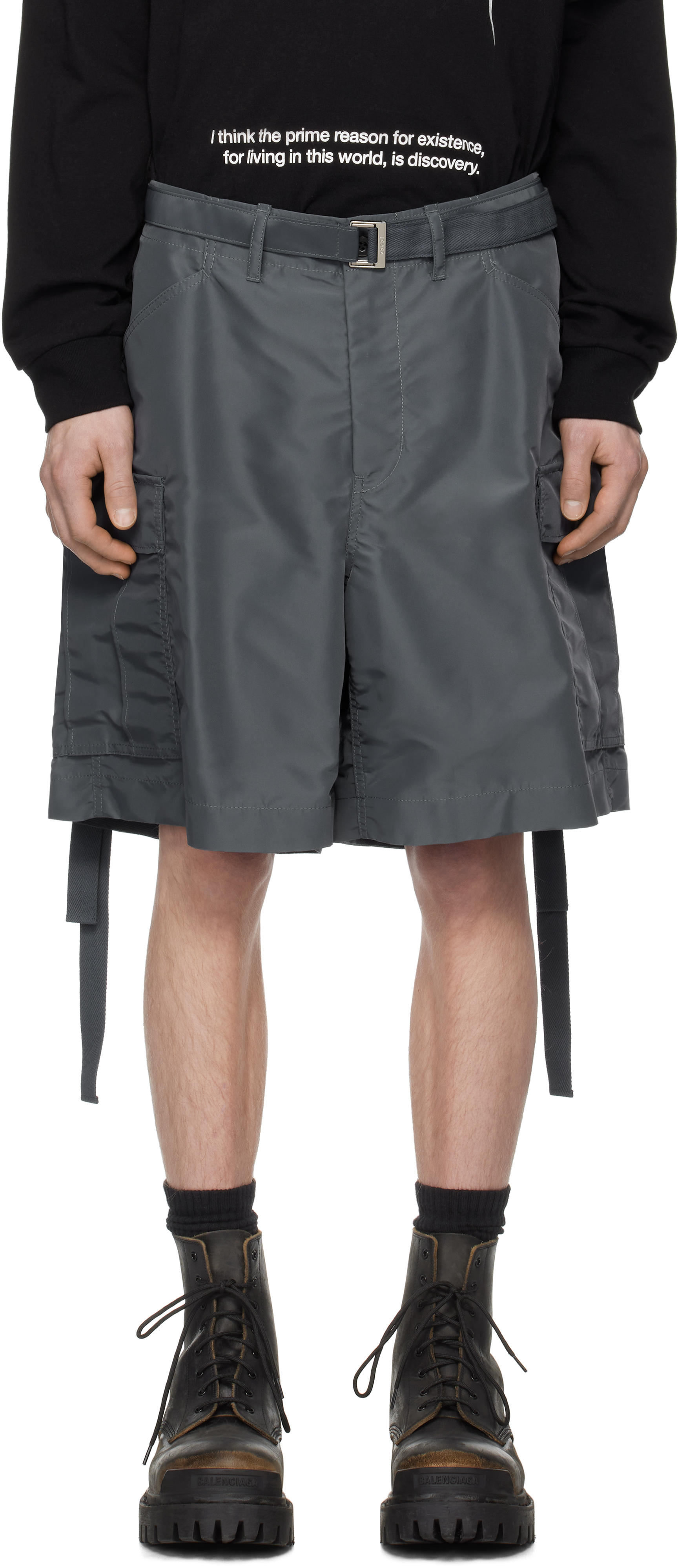 Sacai - NYLON TWILL SHORTS | HBX - Globally Curated Fashion