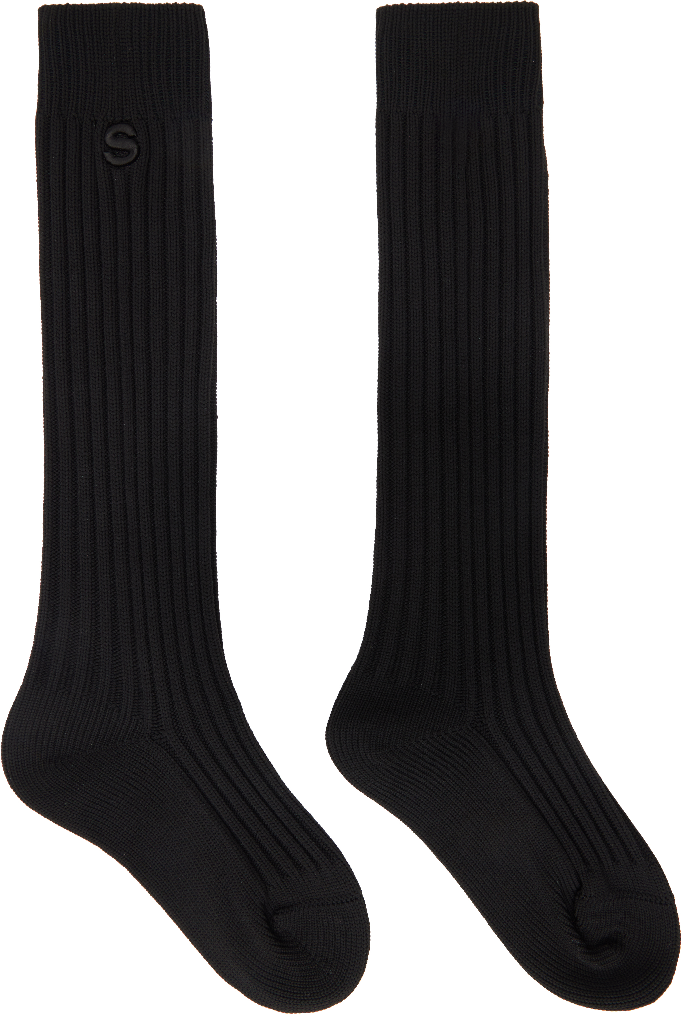 Black Rib Socks