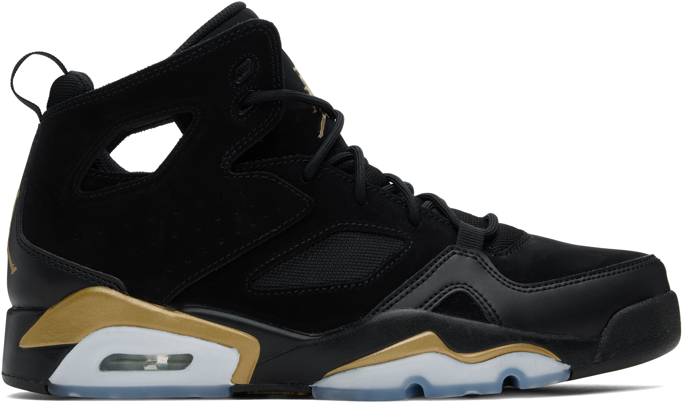 Black & Gold Jordan Flight Club '91 Sneakers