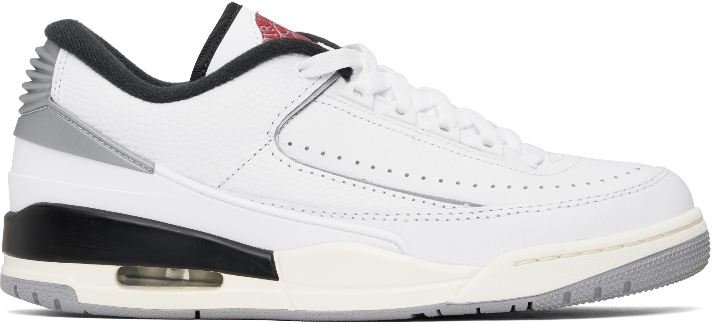 White & Gray Jordan 2/3 Sneakers