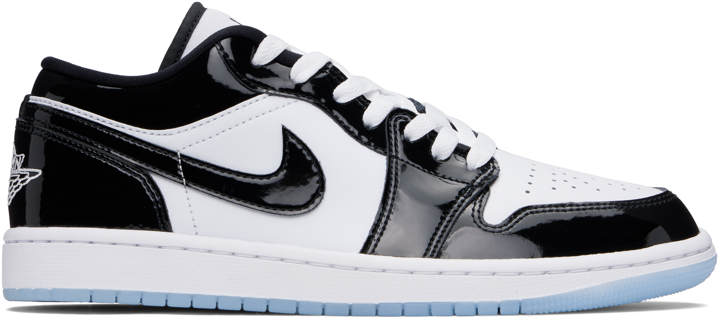 Black & White Air Jordan 1 Low SE Sneakers