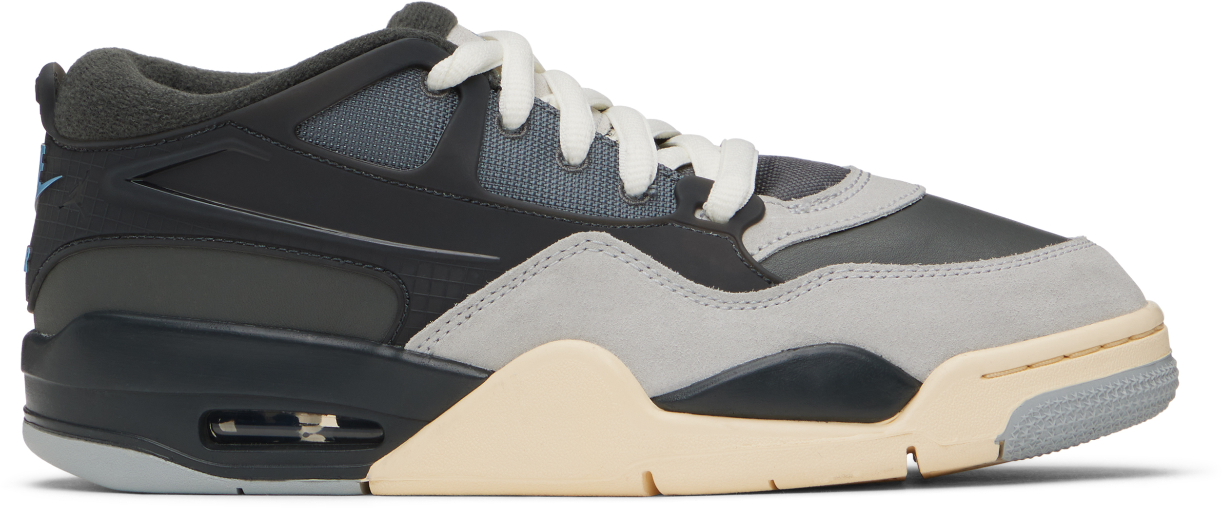 Nike Big Kids Black & Gray Air Jordan 4 Rm Sneakers In Iron Grey