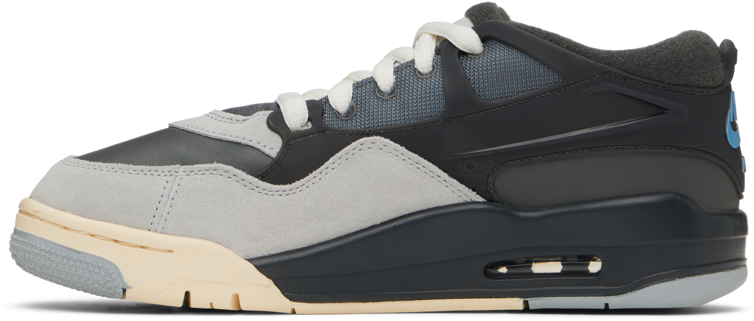 Nike Big Kids Black & Gray Air Jordan 4 Rm Sneakers In Iron Grey