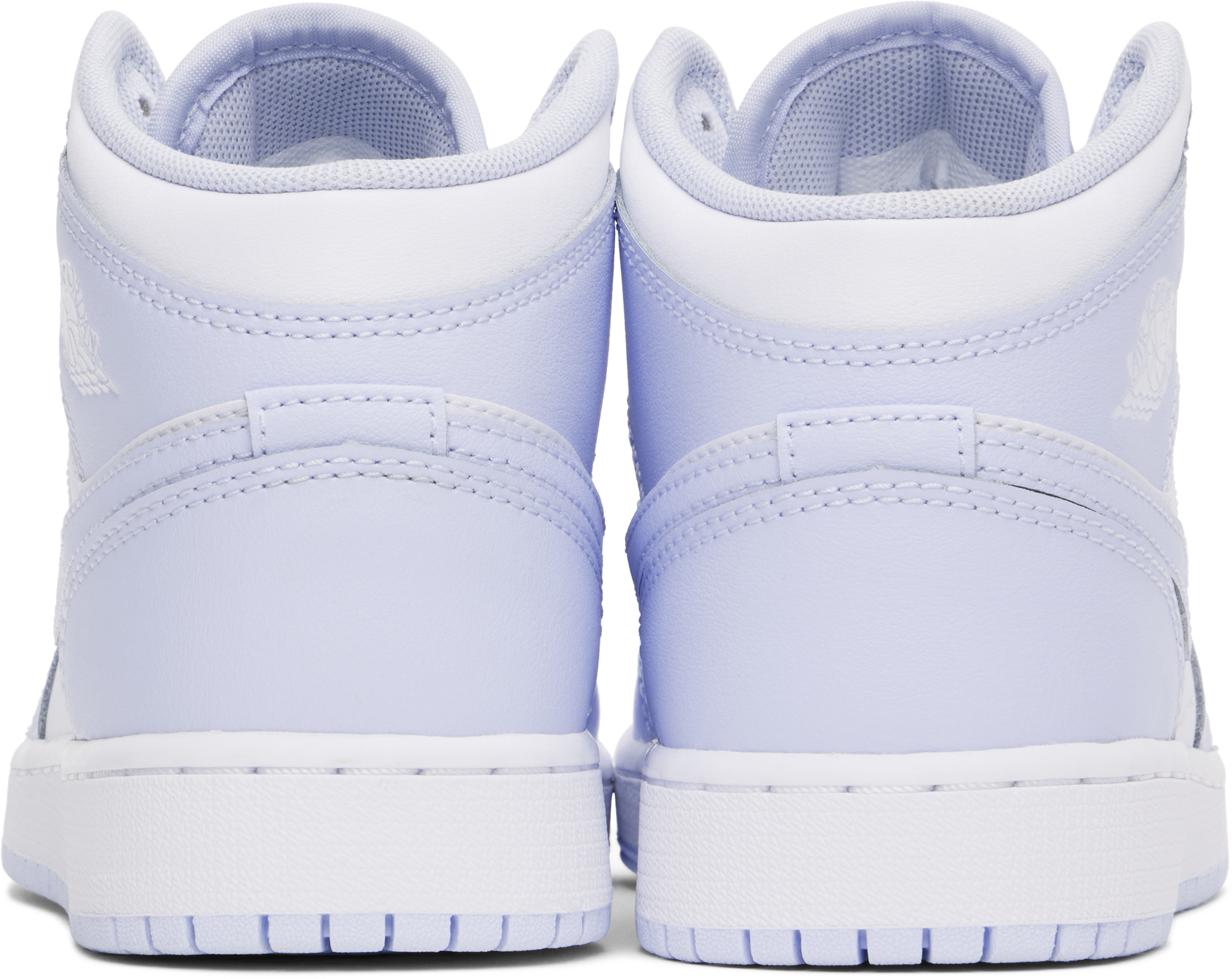 Nike Big Kids Blue & White Air Jordan 1 Mid Sneakers In Cobalt Bliss