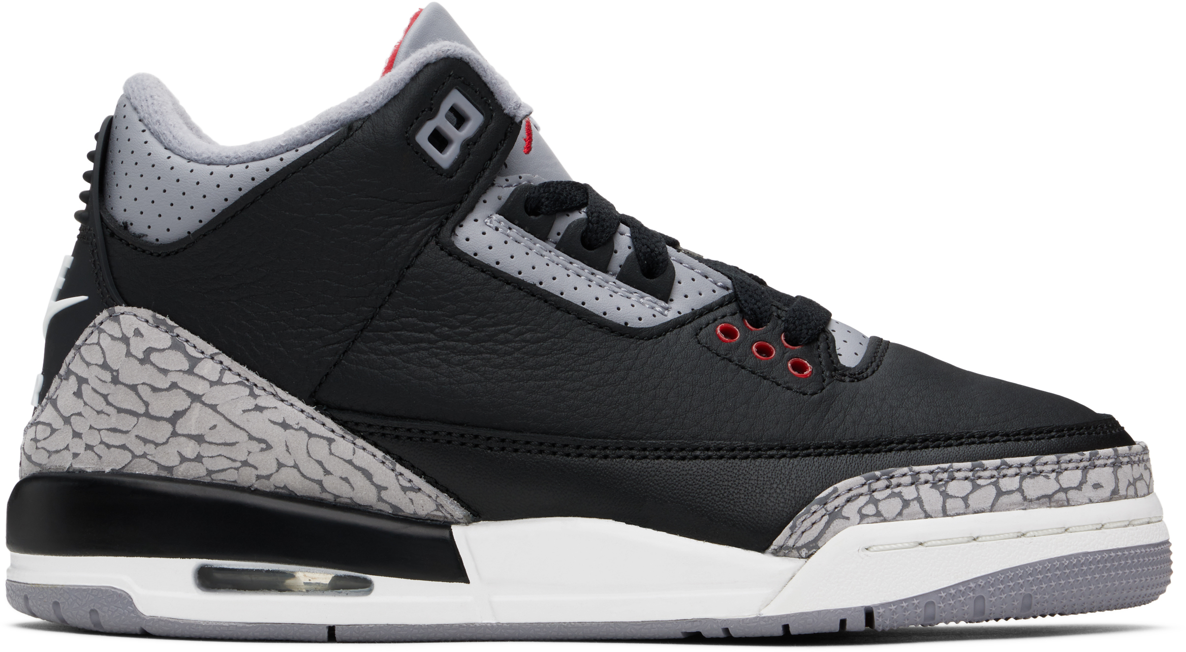 Nike Air Jordan 3 Retro Sneakers In Black/fire