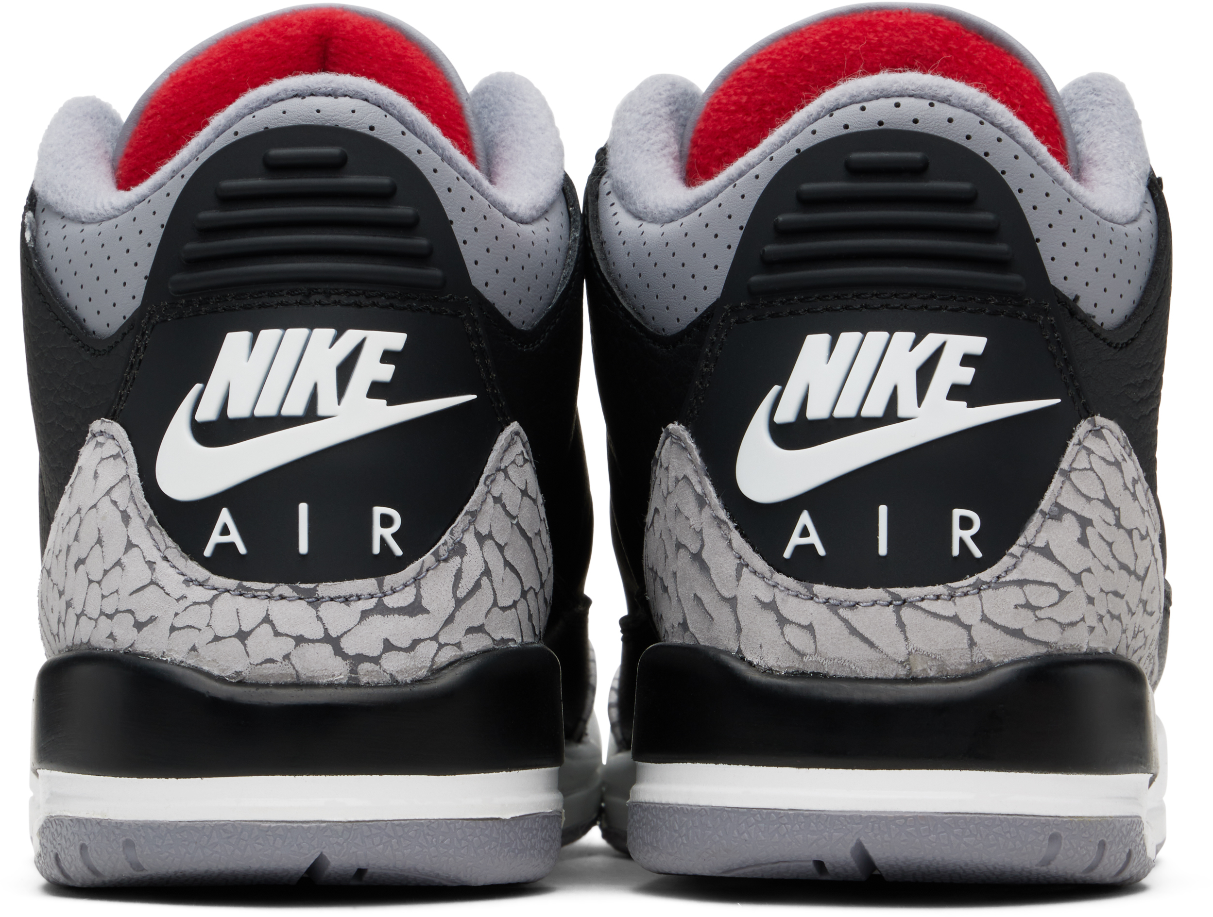 Nike Air Jordan 3 Retro Sneakers In Black/fire