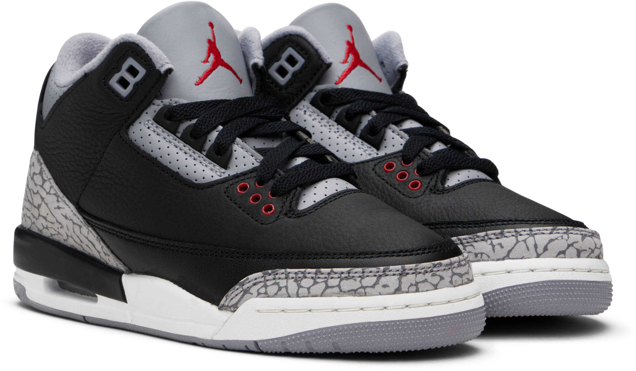 Nike Air Jordan 3 Retro Sneakers In Black/fire
