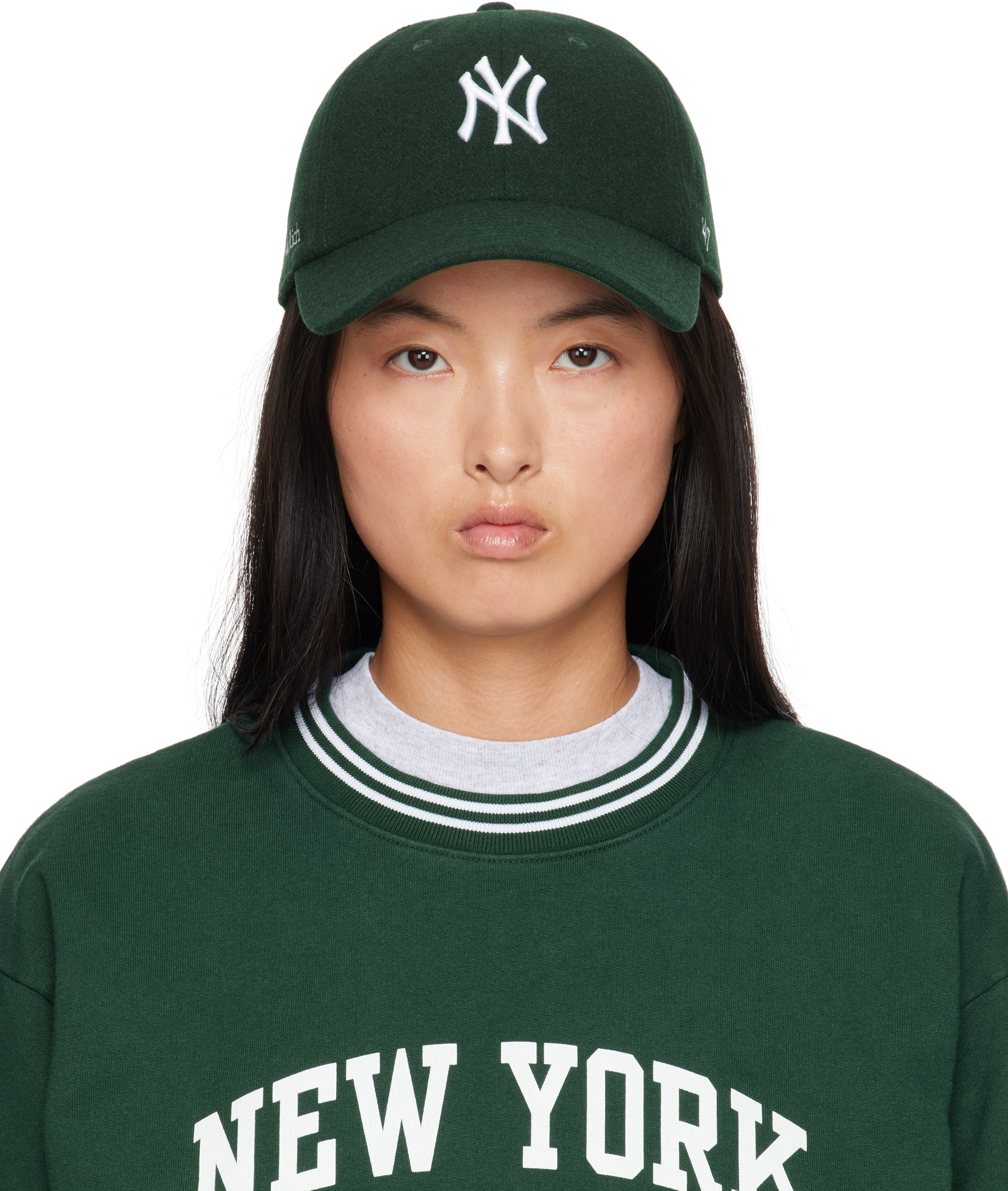 Green '47 Edition Yankees Serif Cap