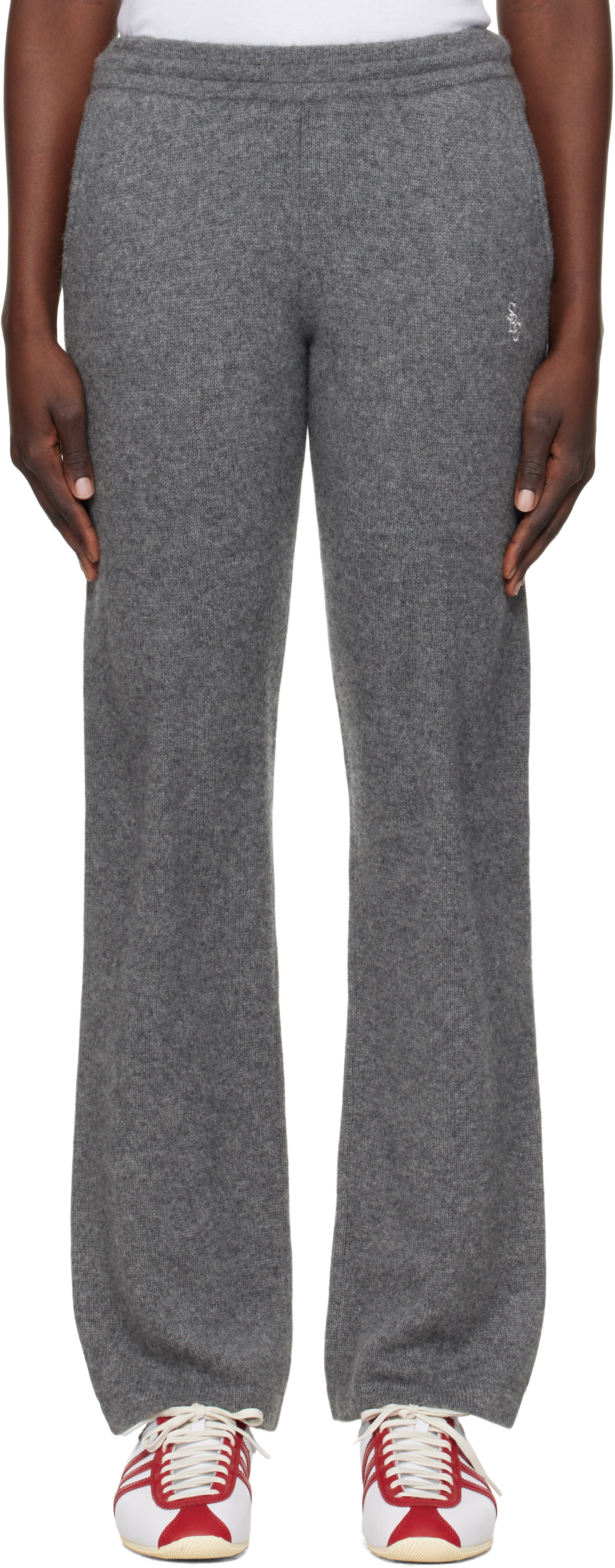 Gray 'SRC' Cashmere Trousers