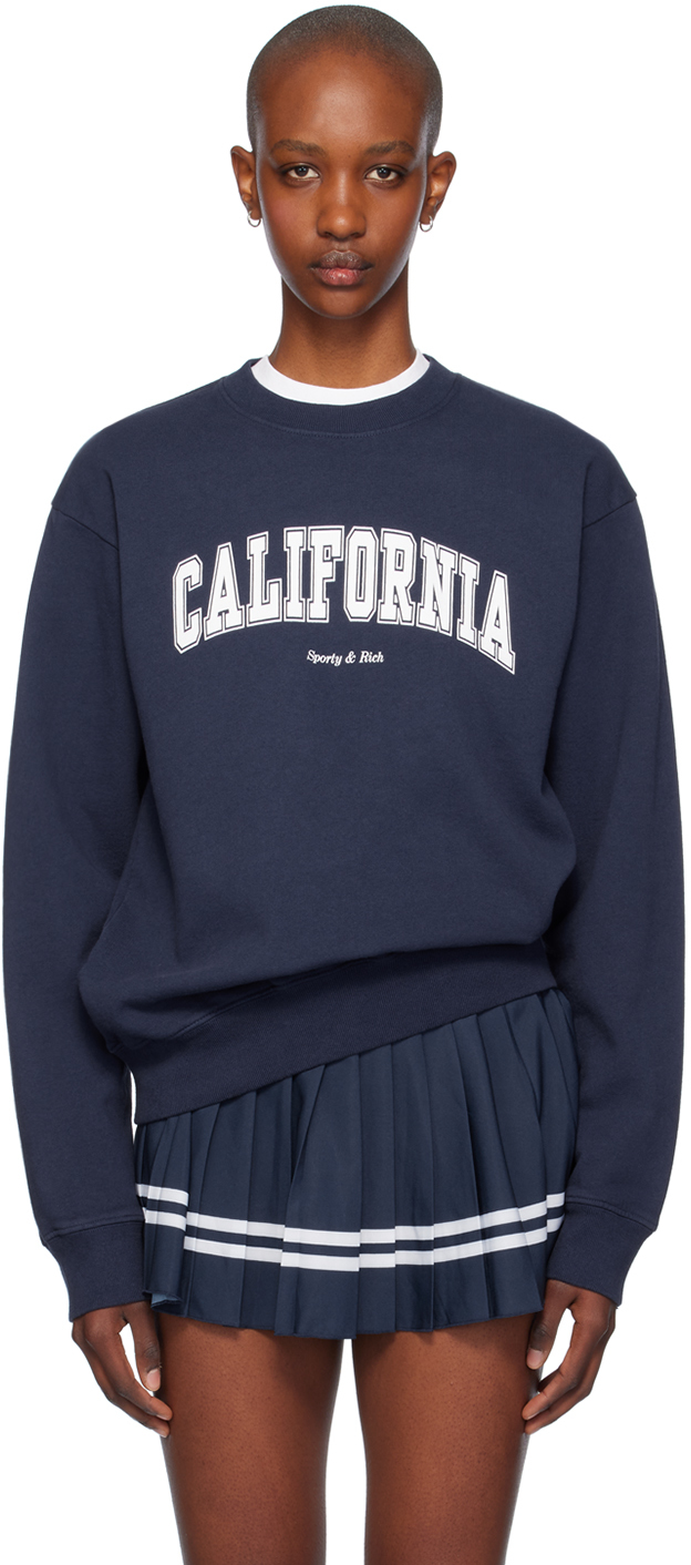 Navy California Crewneck Sweatshirt