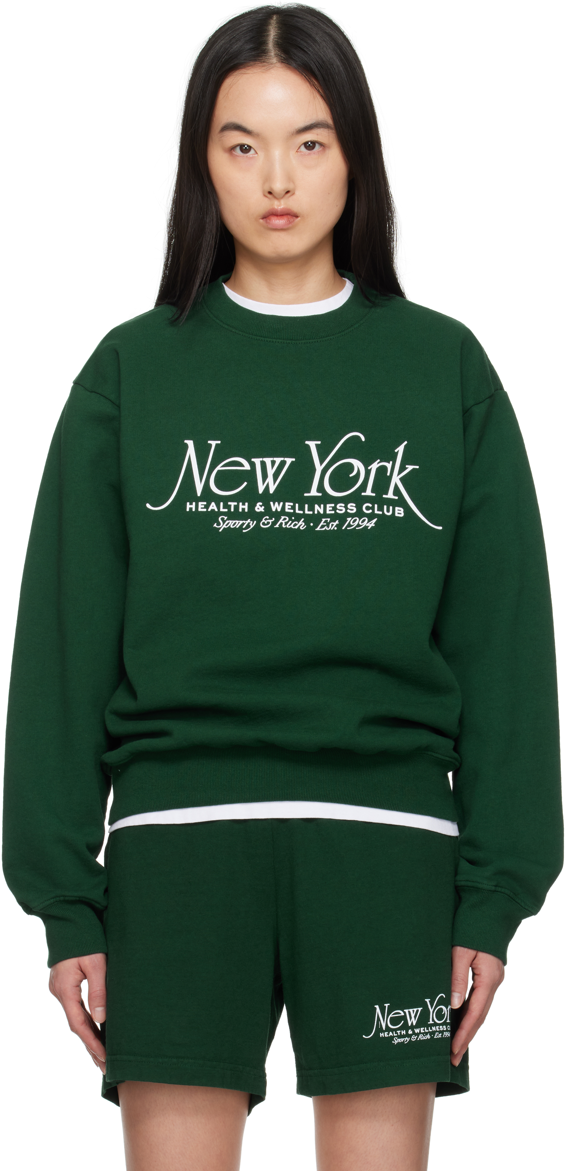 Sporty & Rich ニューヘルス クルーネック スウェット トレーナー