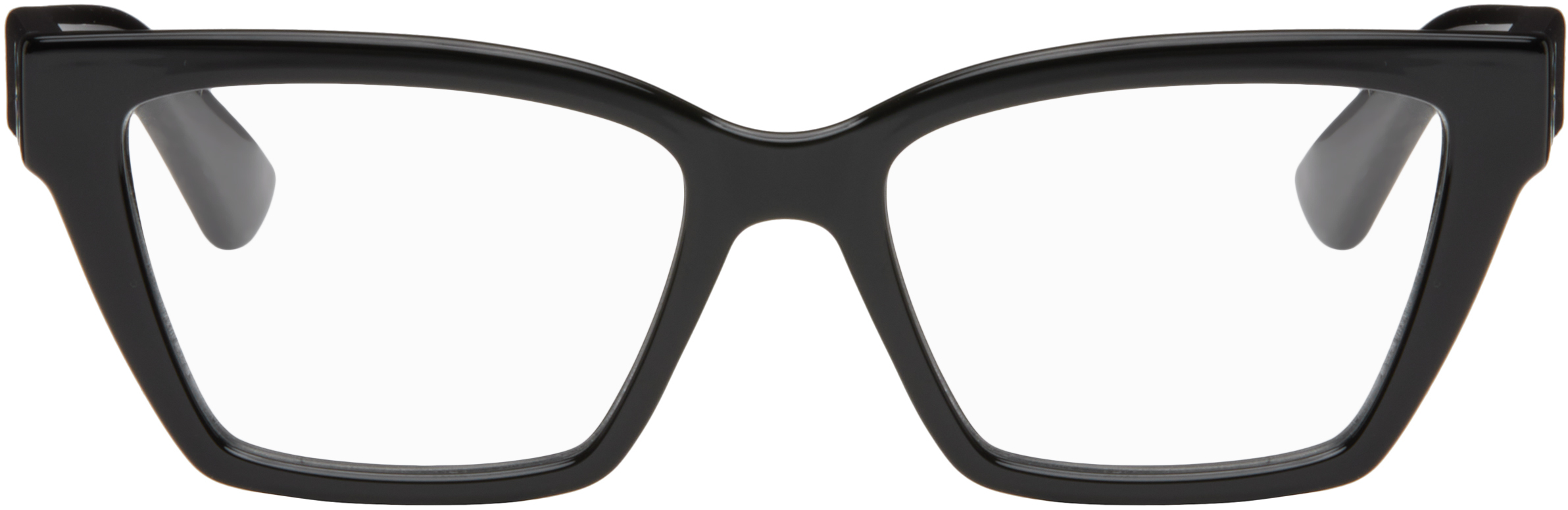 Black Minimal Cat Eye Glasses