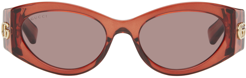 Burgundy Cat-Eye Sunglasses