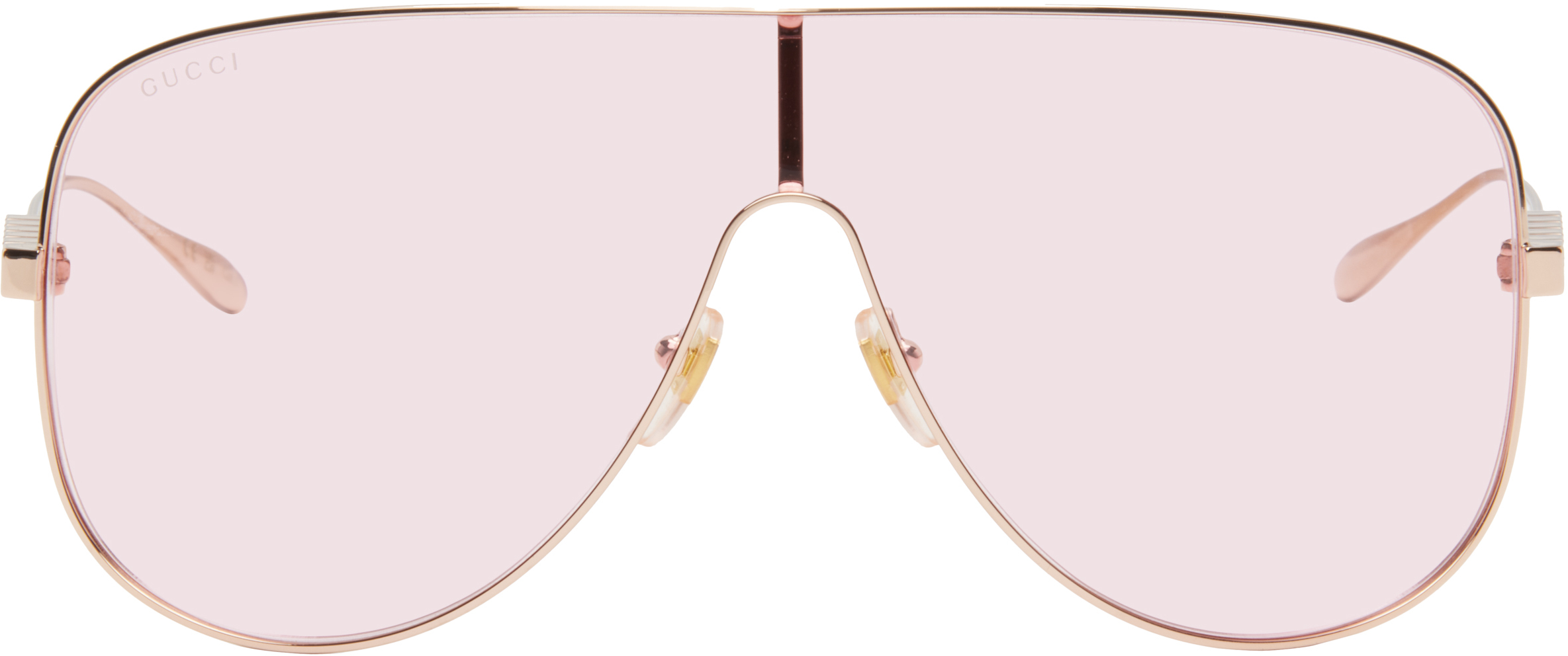 Rose Gold Mask Sunglasses