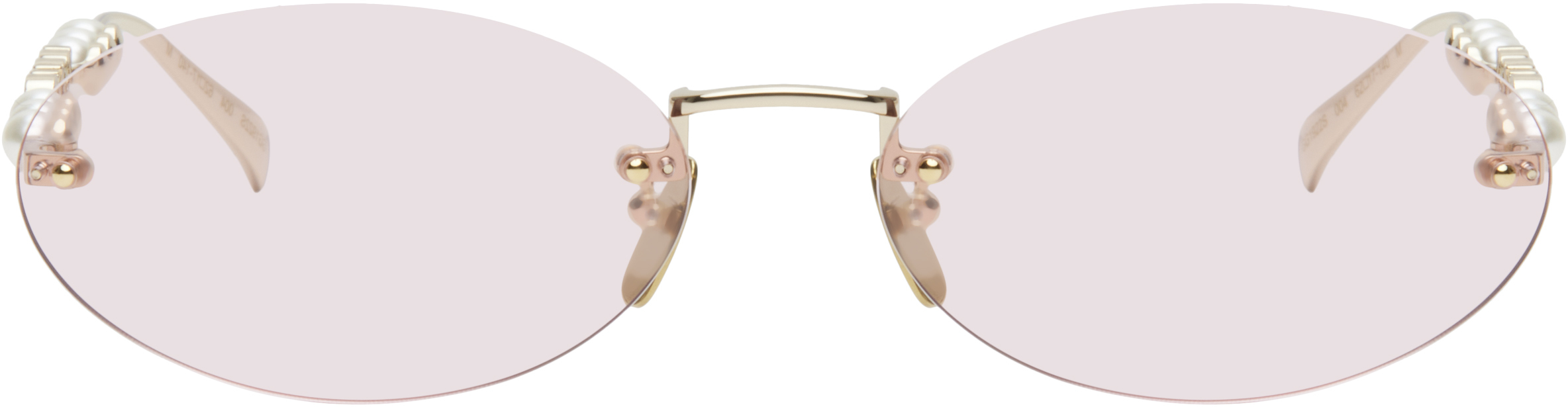 GUCCI ゴールドフレーム サングラス