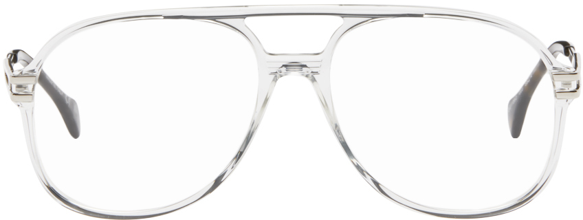 Transparent & Silver GG1106O Glasses