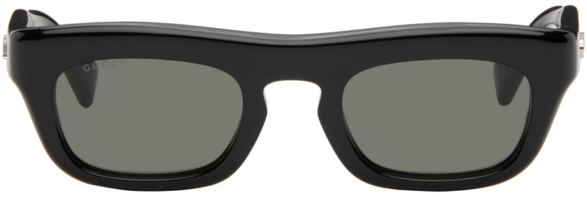 Black Rectangular Frame Sunglasses