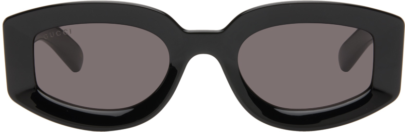 Black Geometric Frame Sunglasses