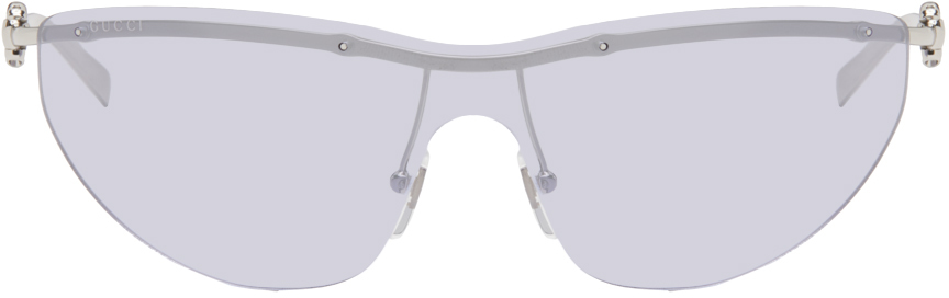 Silver Rimless Sunglasses