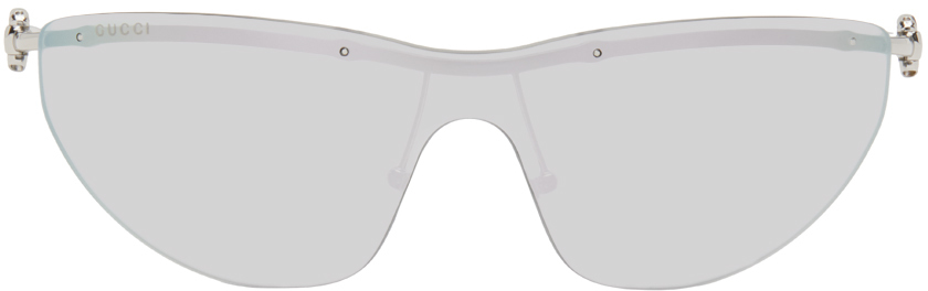 Silver Rimless Sunglasses