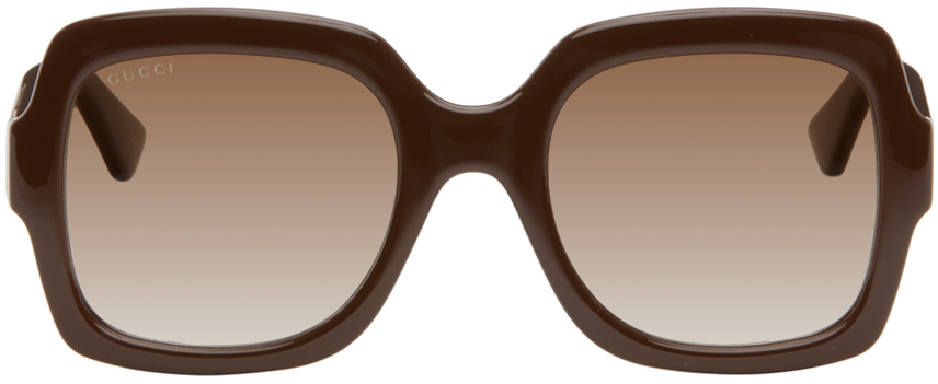 Brown Square Sunglasses