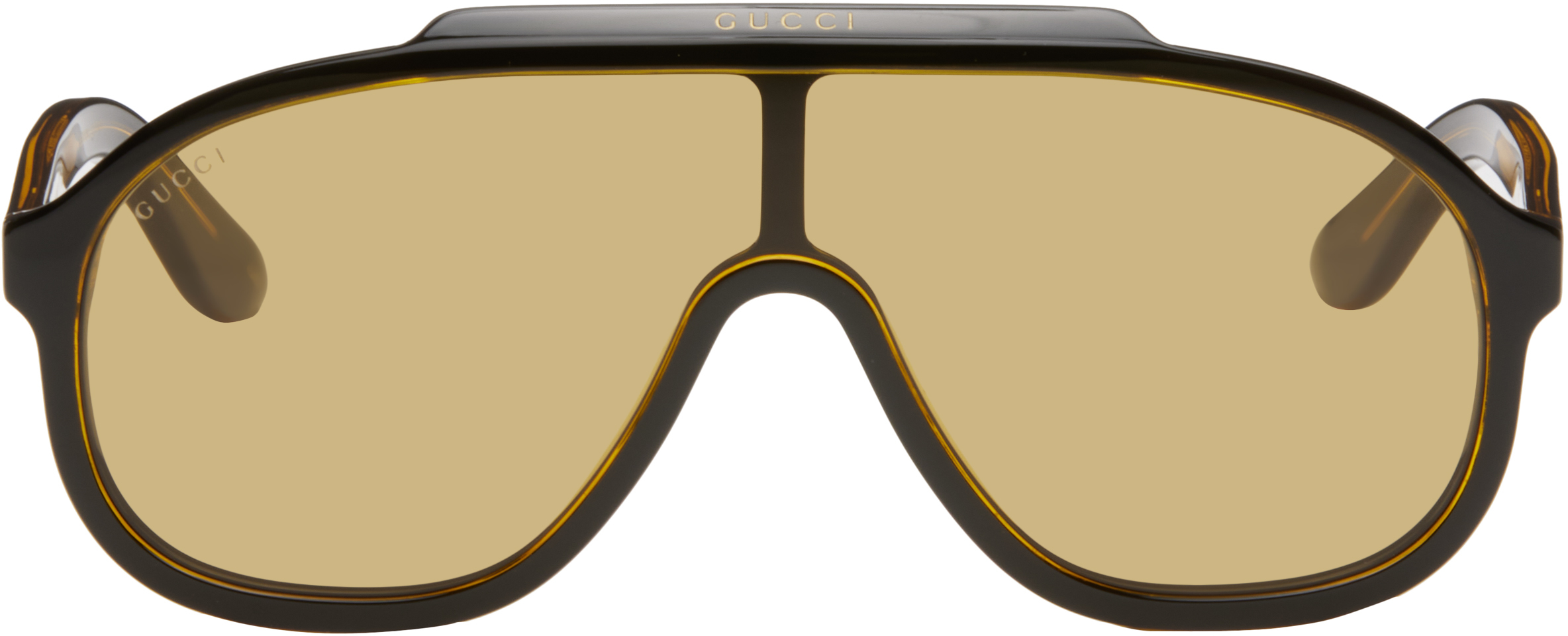 Brown Shield Sunglasses