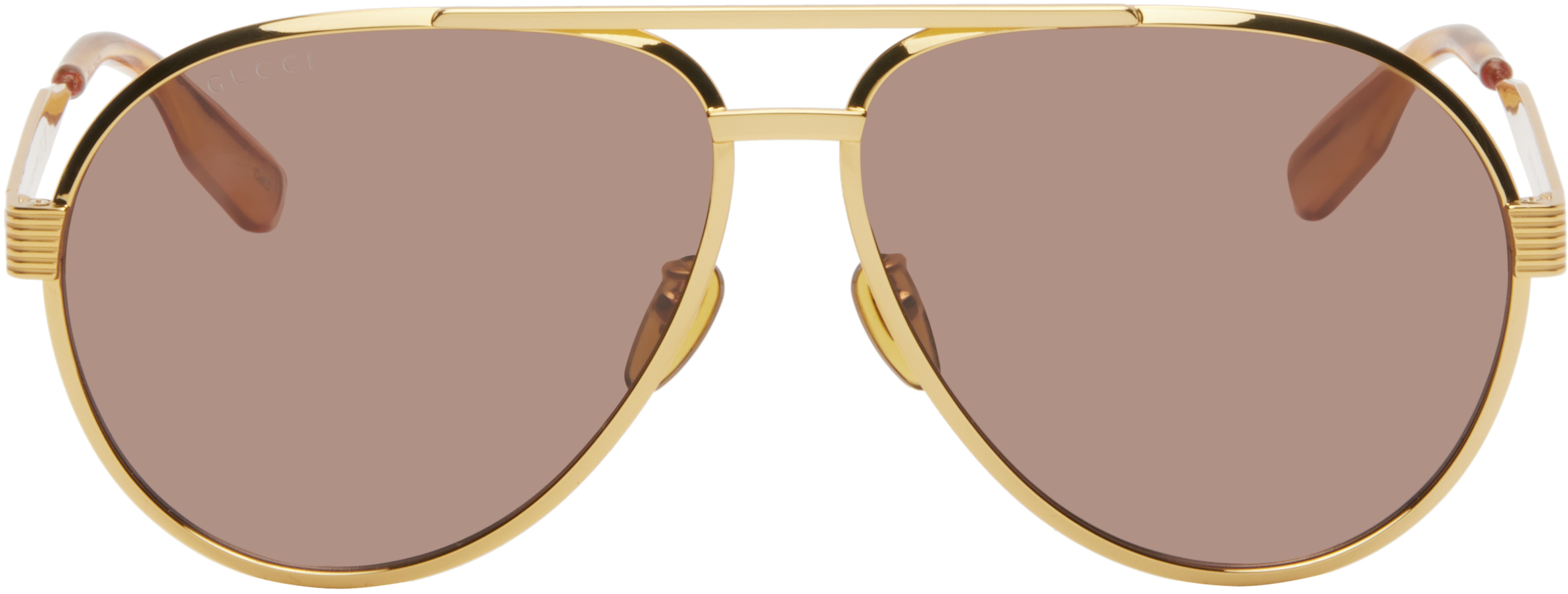 Gold Aviator Sunglasses