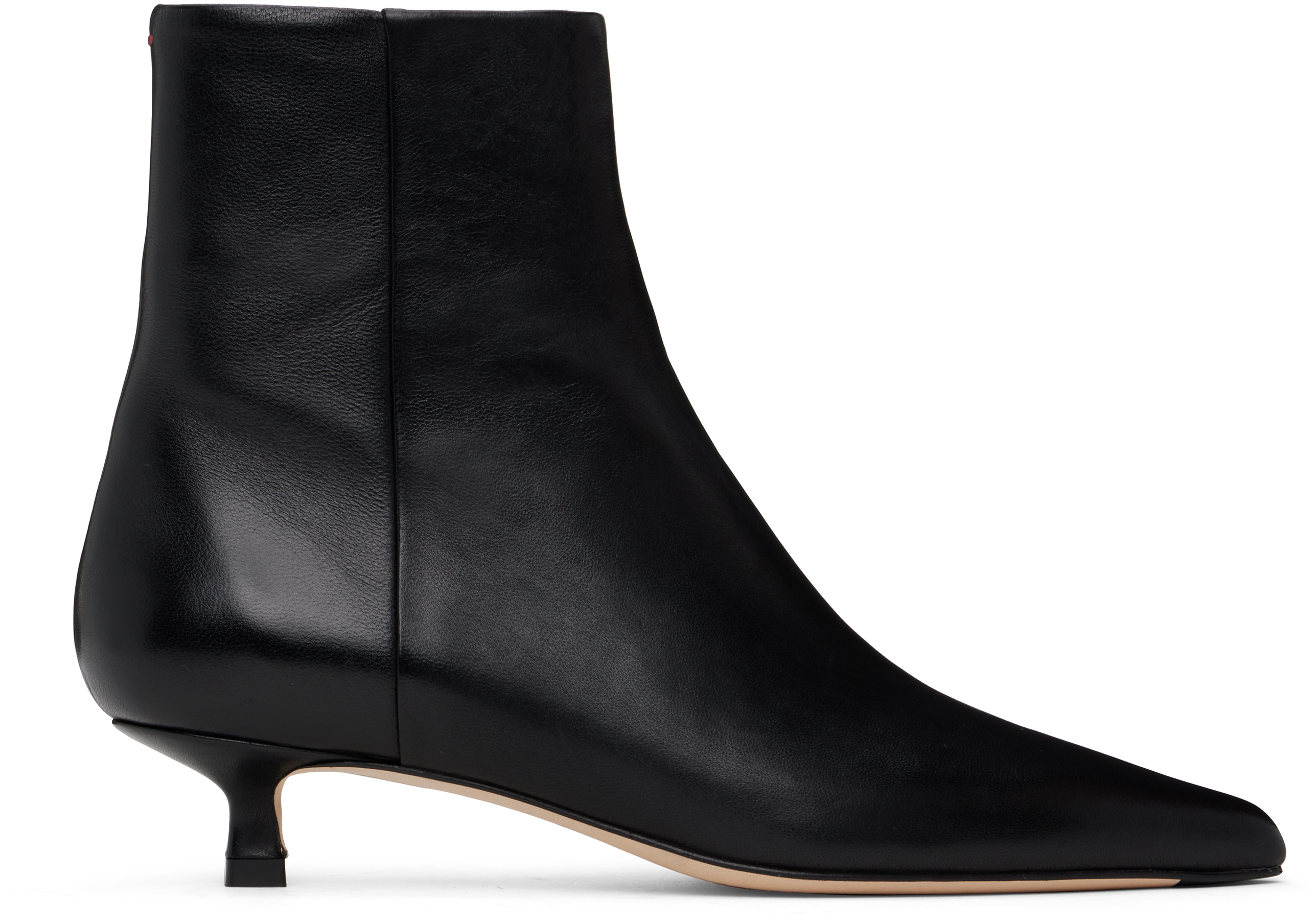 Black Sofie Leather Ankle Boots